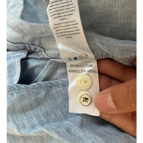 Faherty Tried & True Chambray Shirt - Picture 4 of 4